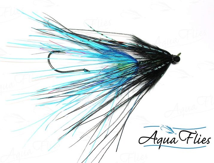 Aqua Flies Stu's Ostrich Intruder Black/Blue