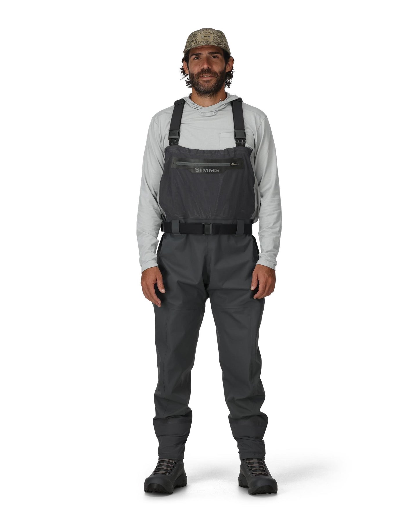 Simms Men's Flyweight Packable Stockingfoot Wader - Cinder
