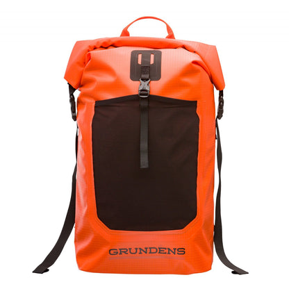 Grundens Bootlegger Roll Top Backpack 30L - Red Orange