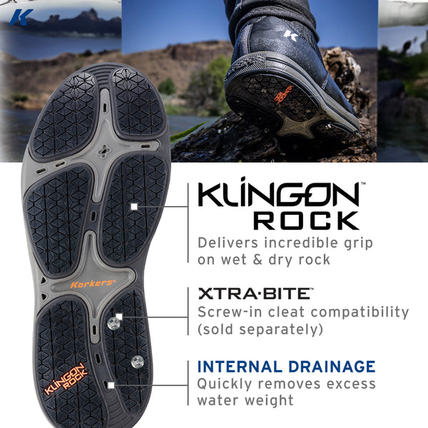 Korkers Men's Stealth Sneaker Wading Boot