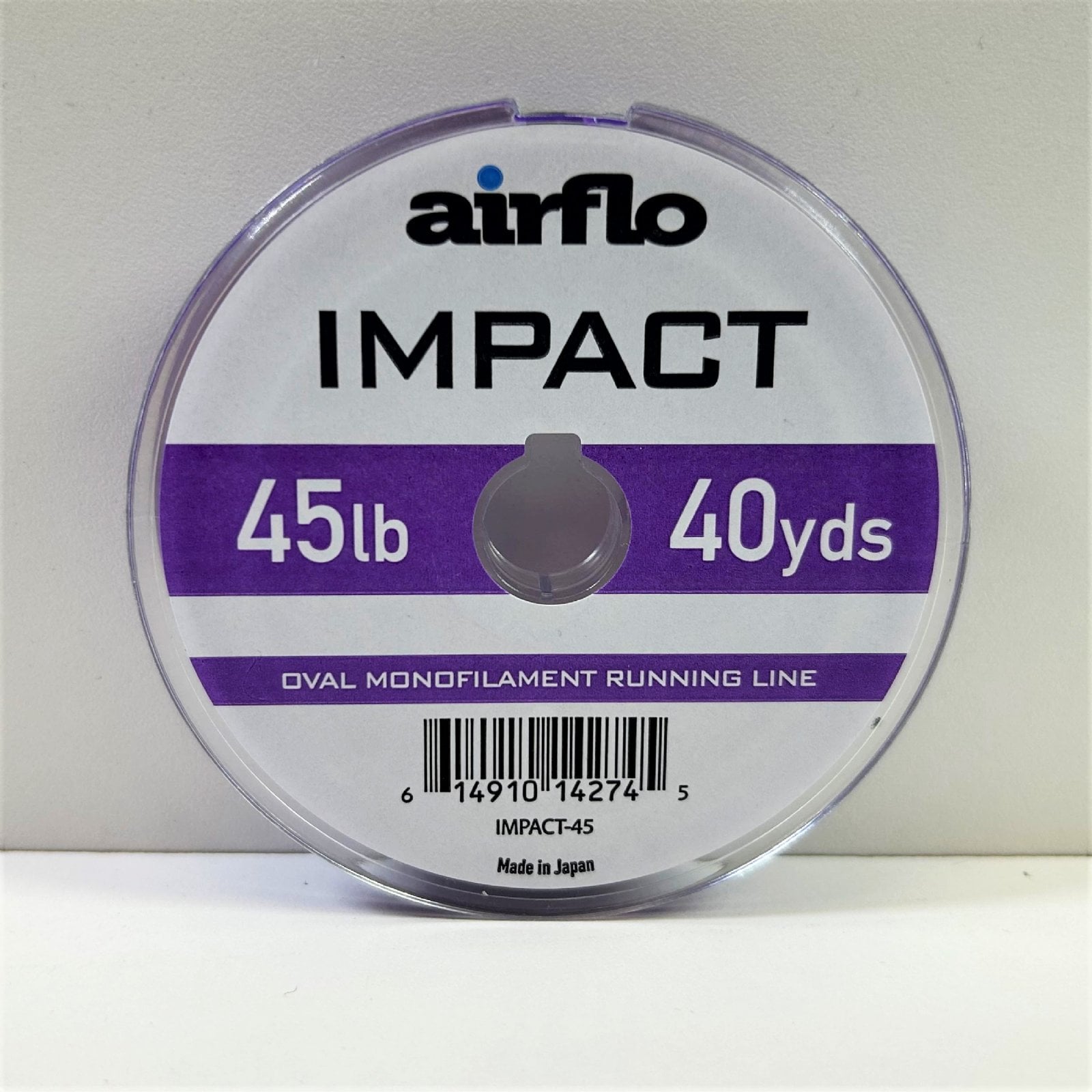Airflo Impact Oval Monofilament Running Line spool showing hi-vis oval mono