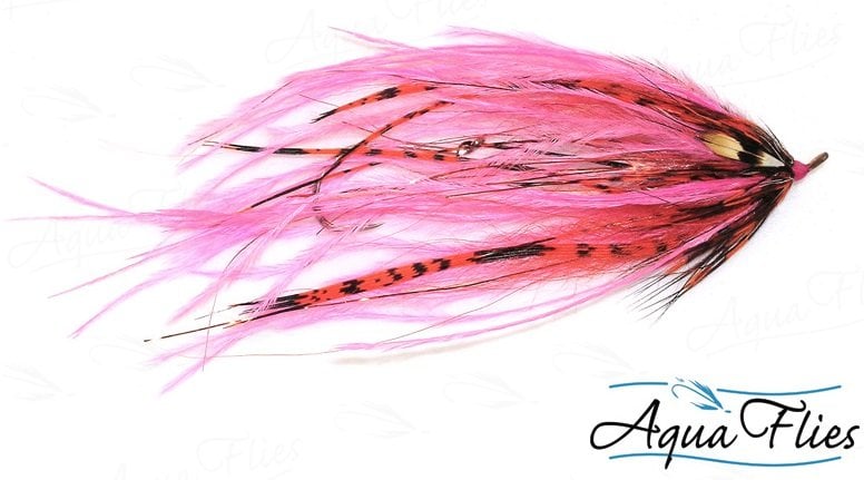 Aqua Flies Senyo's OCD - Pink steelhead fly
