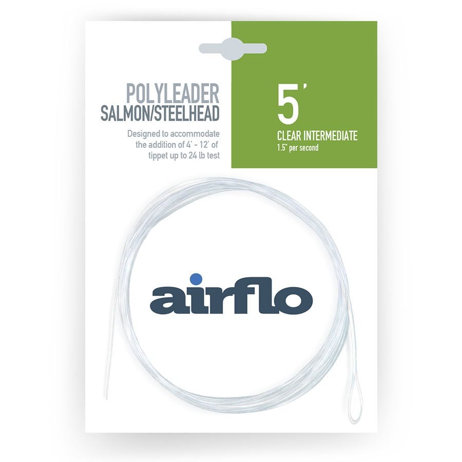 Airflo polyleader 5ft vlrst intermediate fishing line - packaging on a white background