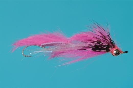 Solitude Fly Larimer's Loop Leech - Pink steelhead fly