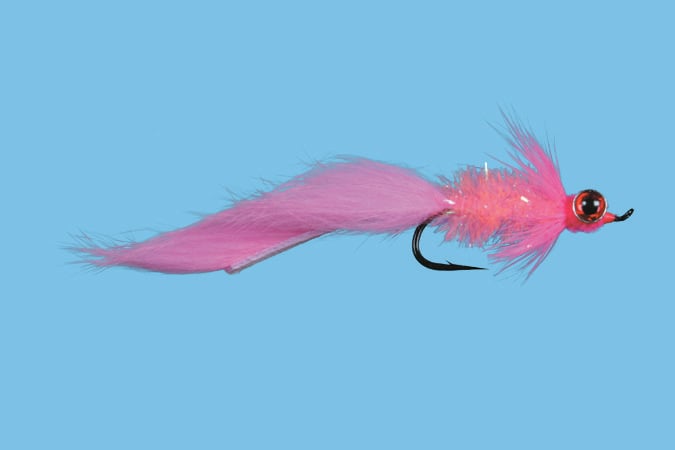 Solitude Fly Starlight Leech - Pink steelhead fly